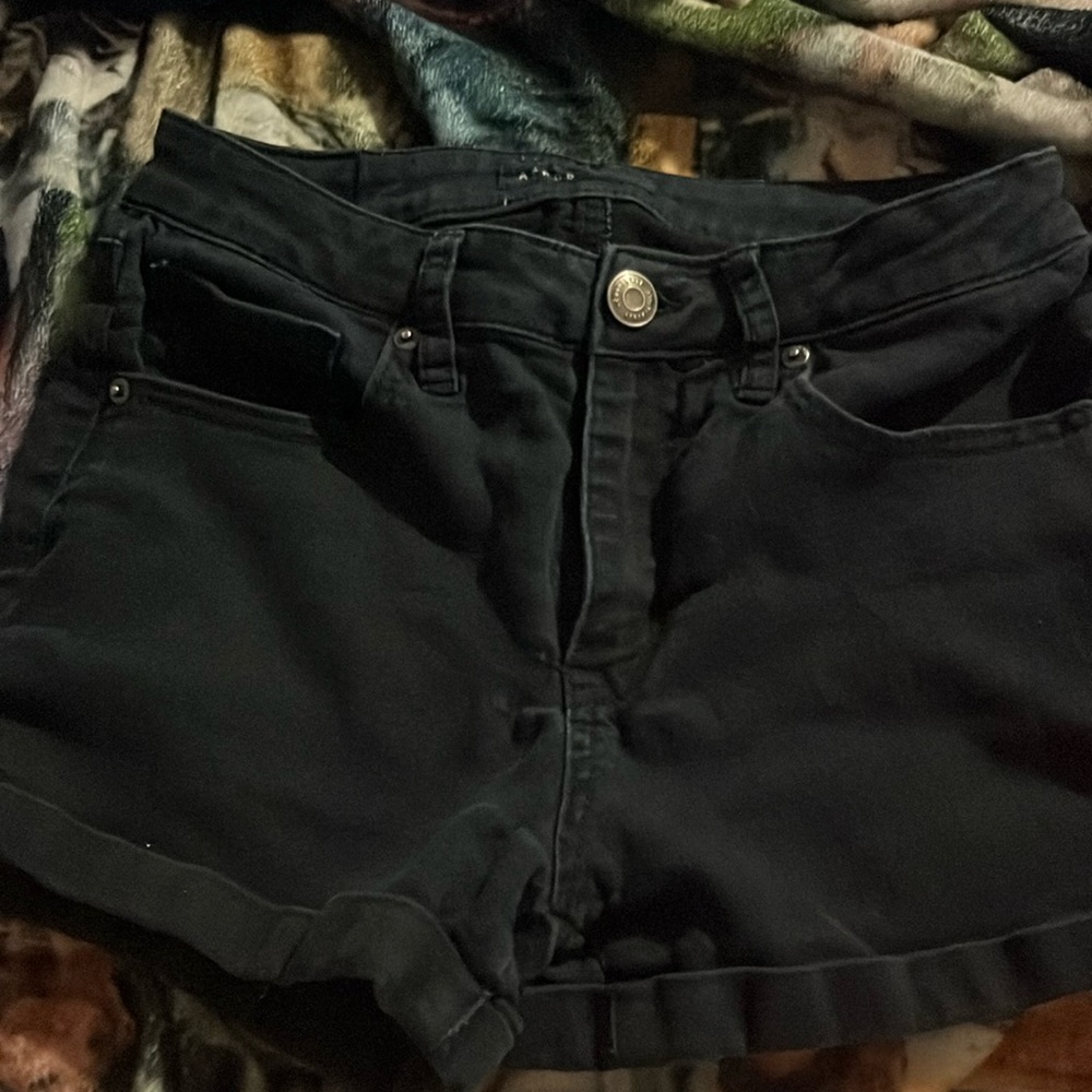 Aeropostale black jean shorts